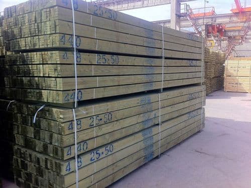 050 x 025 x 4800MM **IMPORTED** TREATED STAMPED TIMBER ROOFING LATHE BS5534 (2x1 16ft approx)