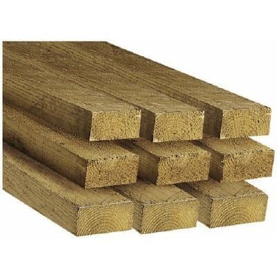 050 x 035 x 4800MM ROUGH TREATED TIMBER 2x1 5 16ft approx
