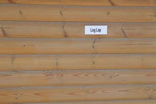 119 x 019 x 4.8MT LOGLAP CABIN WHITEWOOD VACVAC TREATED CLADDING