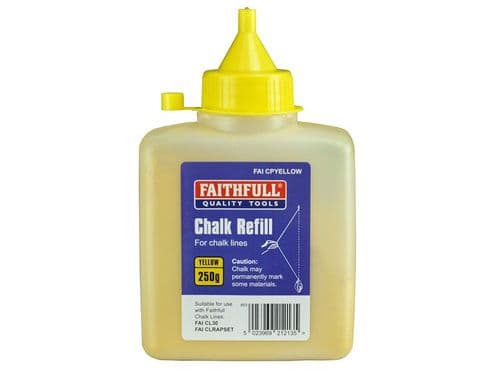 CHALK POWDER 250G - YELLOW FAITHFULL