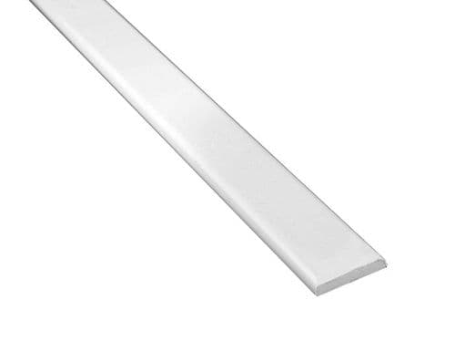 CLOAKING PROFILE TRIM 60MM x 6MM x 2.5MT WHITE