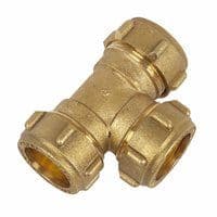COPPER COMPRESSION TEE 22MM  21051336