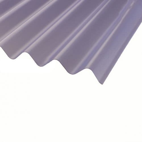 COROLINE SHEET TRANSLUCENT CLEAR PVC 2000MM x 950MM