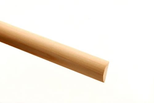 COV6014 HALF ROUND 18 x 5.5 PINE