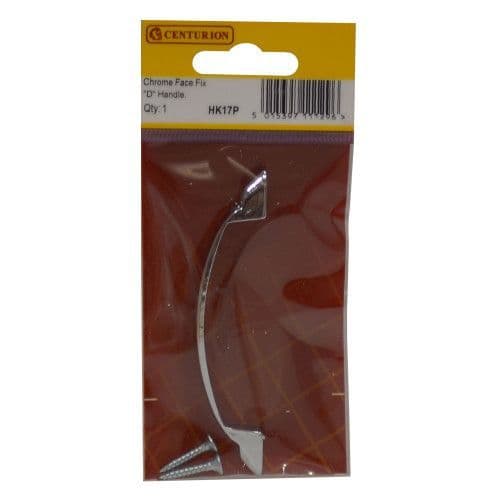 D HANDLE POLISHED CHROME 100MM HK17P