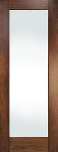 DOOR WALNUT CHESHIRE SHAKER PREFINISHED GLAZED 44MM (ALL SIZES)
