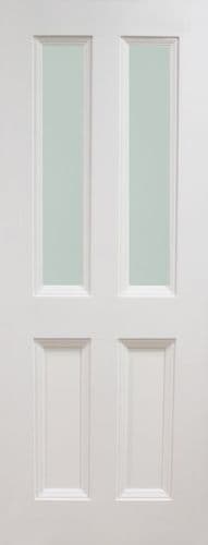 DOOR WHITE OXFORD 4 PANEL TOP 2 UNGLAZED PRIMED 42MM (ALL SIZES)