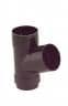 DOWNPIPE ROUND BRANCH GREY 68MM BR218G