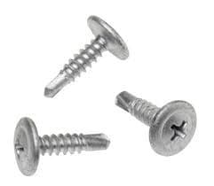 DRILLFAST STEEL TEX SCREW LARGE WAFER HEAD 3.5 x 13MM (BOX 1000)