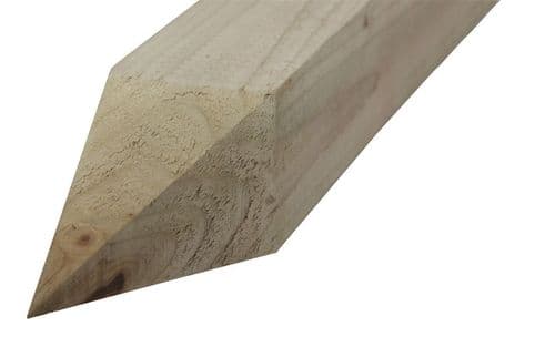 FENCING POST TREATED 3in x 3in x 5ft POINTED (75MM x 75MM x 1.5MT)