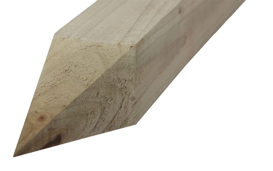 FENCING POST TREATED 3in x 3in x 6ft POINTED 75MM x 75MM x 1 8MT