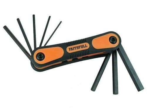 FOLDING HEX KEY SET (8) METRIC FAITHFULL