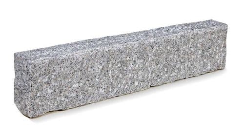 GRANITE EDGING KERB SILVER GREY SAWN & FLAMED 150 x 60 x 1000MM