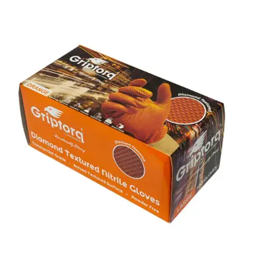 GRIPTORQ DIAMOND GRIP X-LARGE GLOVES (BOX 100)