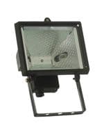 EXTERIOR HALOGEN FLOODLIGHT ENCLOSED BLACK 400 WATT