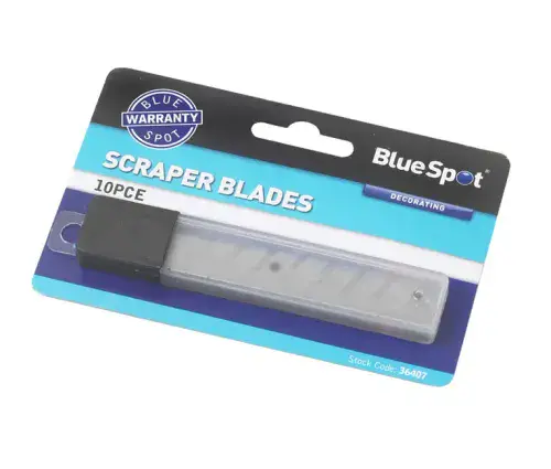 HEAVY DUTY SCRAPER BLADES (10 PIECE) (BLUE SPOT)