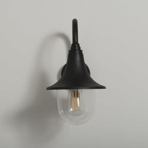 KSR MORROS DOWNWARD WALL LIGHT LANTERN E27 BLACK