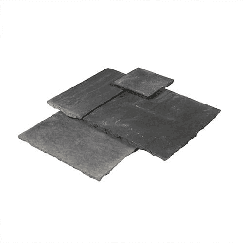 LIMESTONE PAVING (BLACK) RIVEN (PACK 18.28SQM) (SPLIT EDGES)
