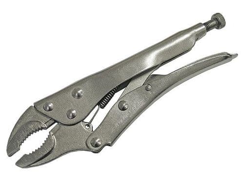 LOCKING PLIER 230MM /9in CURVED JAW FAITHFULL