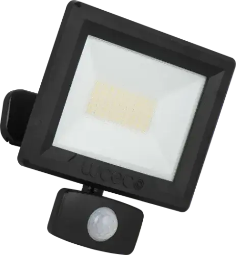 EXTERIOR LUCECO ESSENCE IP65 SECURITY FLOODLIGHT WITH PIR SENSOR & TILT - 30W