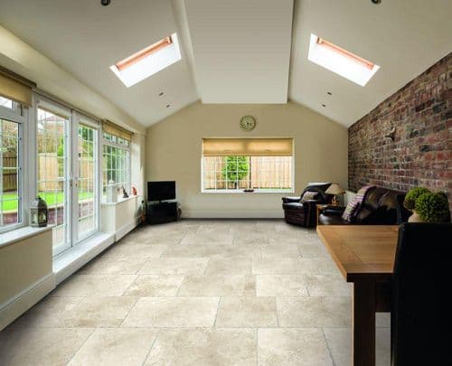 PORCELAIN PAVING TIBUR ALMOND CUSHION EDGE 900 x 600 x 20MM