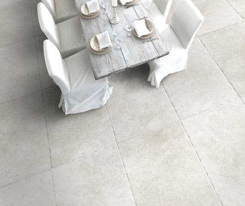 PORCELAIN PAVING TIBUR SILVER CUSHION EDGE 900 x 600 x 20MM