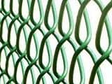 PVC CHAIN LINK FENCING 25MT x 1.8MT x 50MM C/W STRAINING WIRE