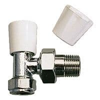 RADIATOR VALVE ANGLED 15MM LS / WH CHROME JAZZ