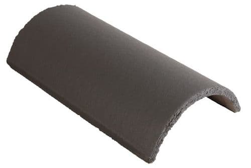 Round Ridge Tile RIDGE TILE HALF ROUND GREY ANTHRACITE 450MM