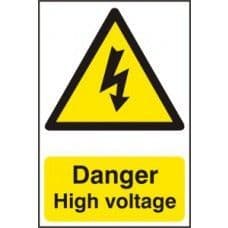 SIGN DANGER HIGH VOLTAGE 200x300MM 0761