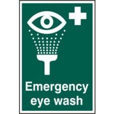 SIGN EMERGENCY EYE WASH 200x300MM 1554