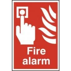 SIGN FIRE ALARM 200x300MM 1400