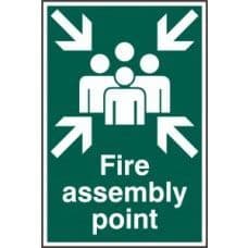SIGN FIRE ASSEMBLY POINT 200x300MM 1541