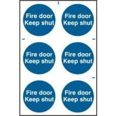 SIGN FIRE DOOR KEEP SHUT 200x300MM 0151
