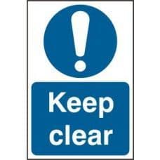 SIGN KEEP CLEAR 200x300MM 0253