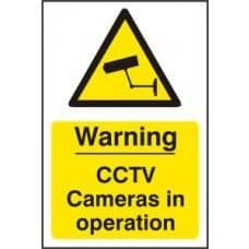 SIGN WARNING CCTV CAMERAS IN OPERATION 200x300MM 1311