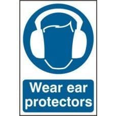 SIGN WEAR EAR PROTECTORS 200x300MM 0005