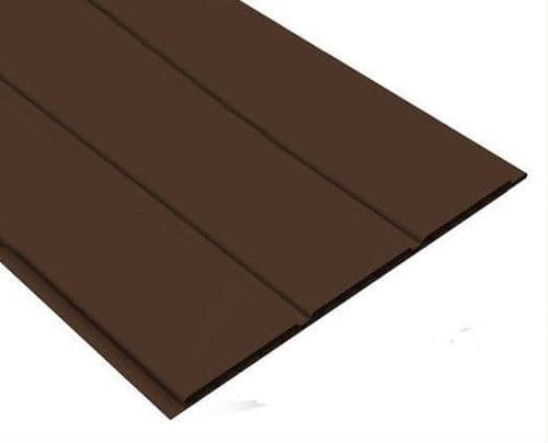 SOFFIT HOLLOW 300MM x 5MT COLOURED (BROWN OR BLACK)