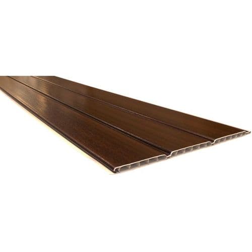SOFFIT HOLLOW 300MM x 5MT WOODGRAIN (OAK OR MAHOGANY)