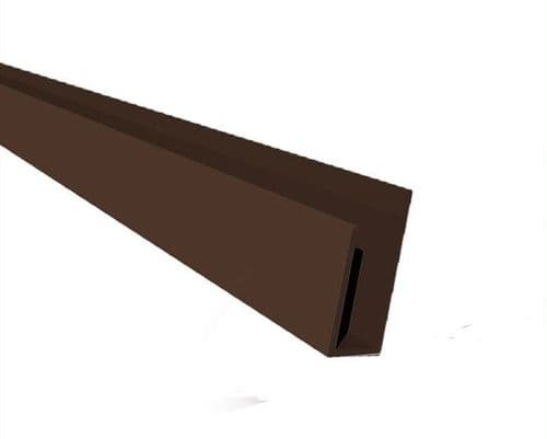 SOFFIT STARTER CHANNEL TRIM 5MT COLOURED (BROWN OR BLACK)