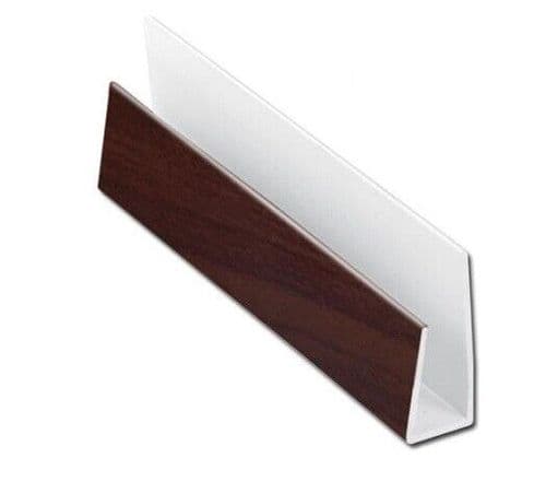 SOFFIT STARTER CHANNEL TRIM 5MT WOODGRAIN (OAK OR MAHOGANY)