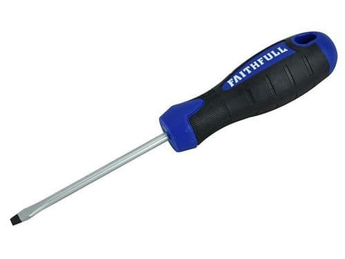 SOFT GRIP SCREWDRIVER FLARED 150MM x 8MM FAITHFULL