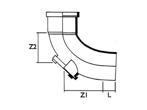 SOIL GREY ACCESS BEND 110MM S83 BS436