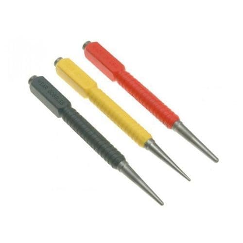 STANLEY DYNAGRIP NAIL PUNCH SET 3PC 0-58-930