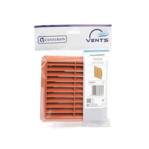 VENT LOUVRE TERMINAL TERRACOTA 100MM VENTBUDBR PA265P