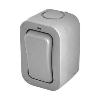 WEATHERPROOF OUTDOOR SINGLE SWITCH 10A IP55