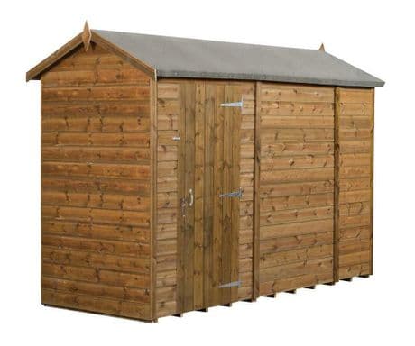 Modular Apex Shed Shiplap Tongue & Groove 4X10 Double Door