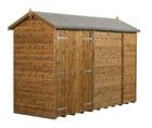 Modular Apex Shed Shiplap Tongue & Groove 4X10 Double Door With Windows