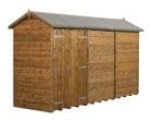 Modular Apex Shed Shiplap Tongue & Groove 4X12 Double Door With Windows
