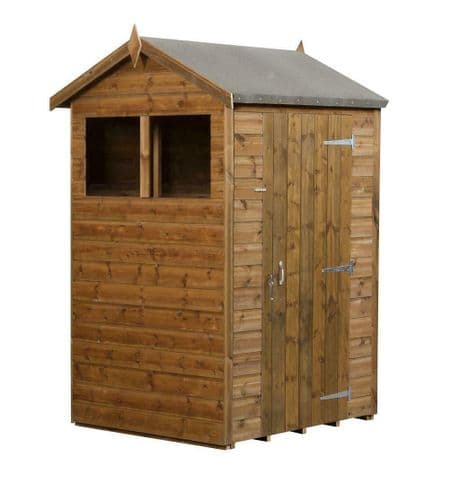 Modular Apex Shed Shiplap Tongue & Groove 4x4 With Windows